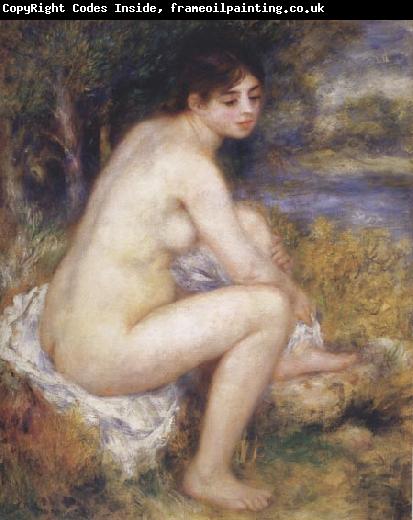 Pierre Renoir Female Nude in a Landscape
